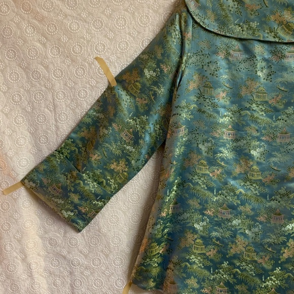 100% Silk Brocade Women's Swing Jacket. Made in Post-War Japan. - Picture 16 of 16